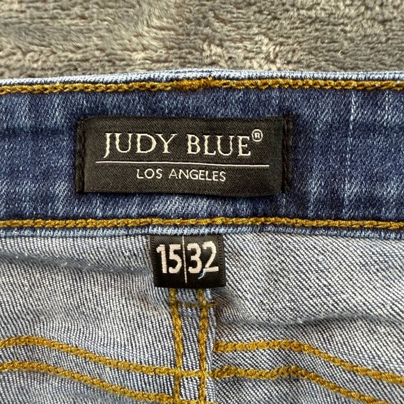 Judy Blue Jeans Womens 15/32 Relaxed Fit Dark Wash Stretch High Rise - Picture 2 of 10